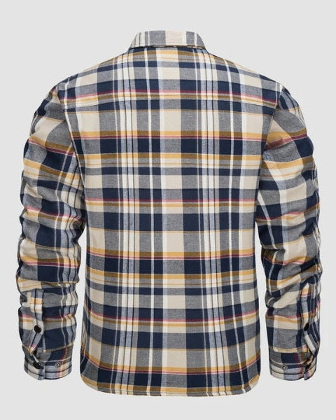 Overshirt Uomo in Flanella Trapuntata