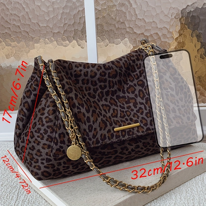 Greta | Borsa a Tracolla Donna con Stampa Leopardata