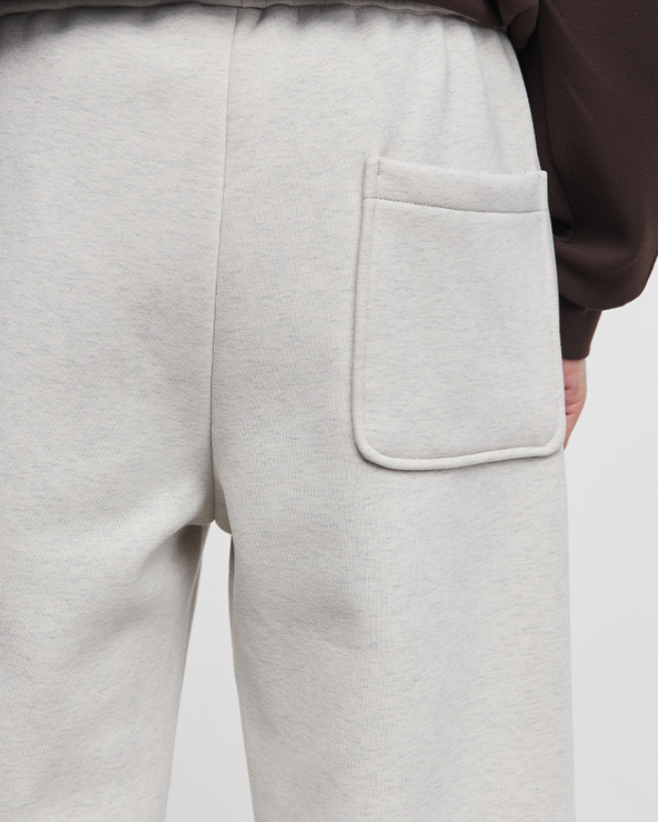 Pantaloni Uomo in Felpa di Cotone Stone