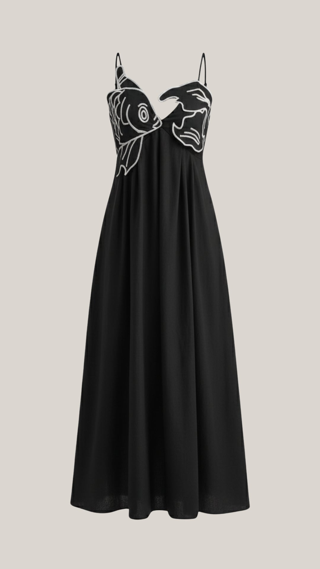 Abito Lungo Donna Ricamato Boho