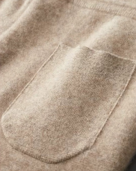 Pantaloni Uomo in Cashmere da Relax Morbidi Drappeggio Fluido