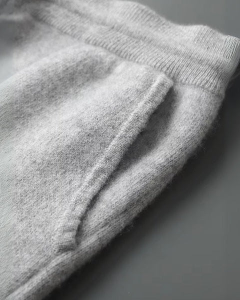 Jogger Uomo in Cashmere con Polsini