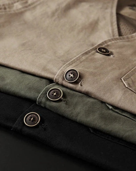 Gilet Uomo in Cotone Taglio Dritto