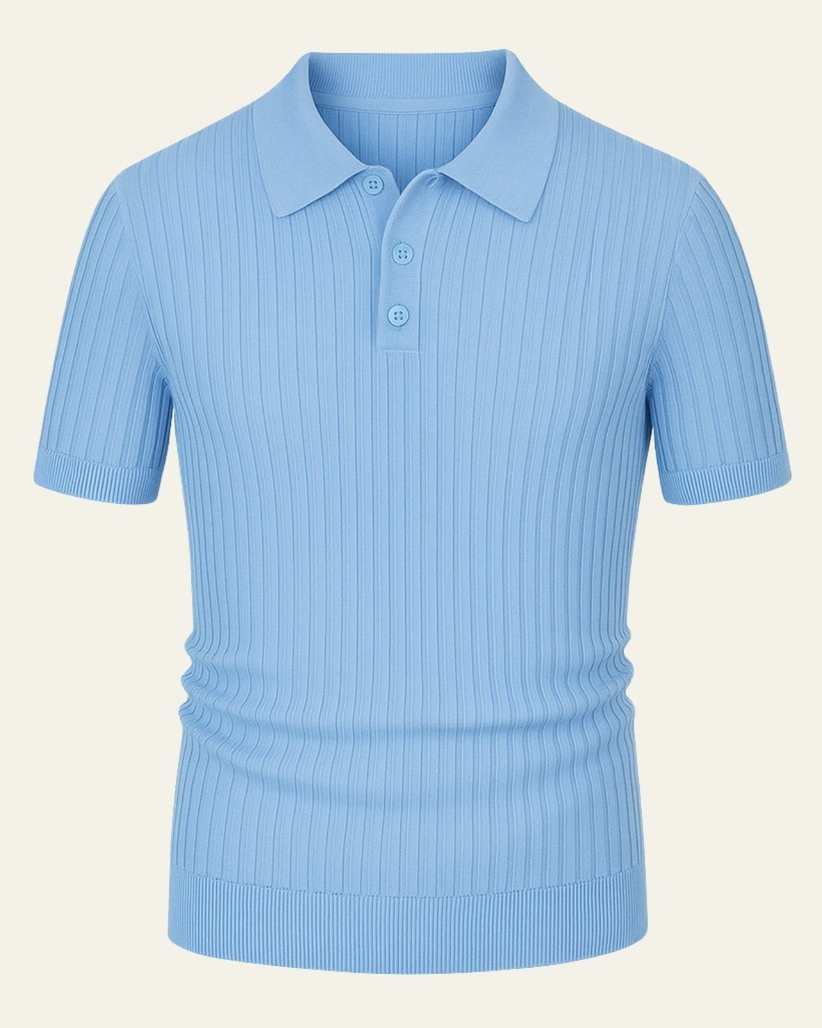 Polo Uomo in Maglia di Viscosa Leggera Fresca Caduta Impeccabile