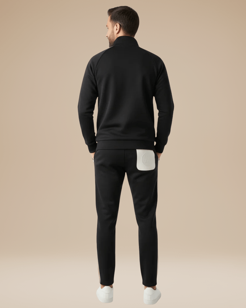 Completo Sportivo Uomo Giacca con Zip e Pantaloni Palestra