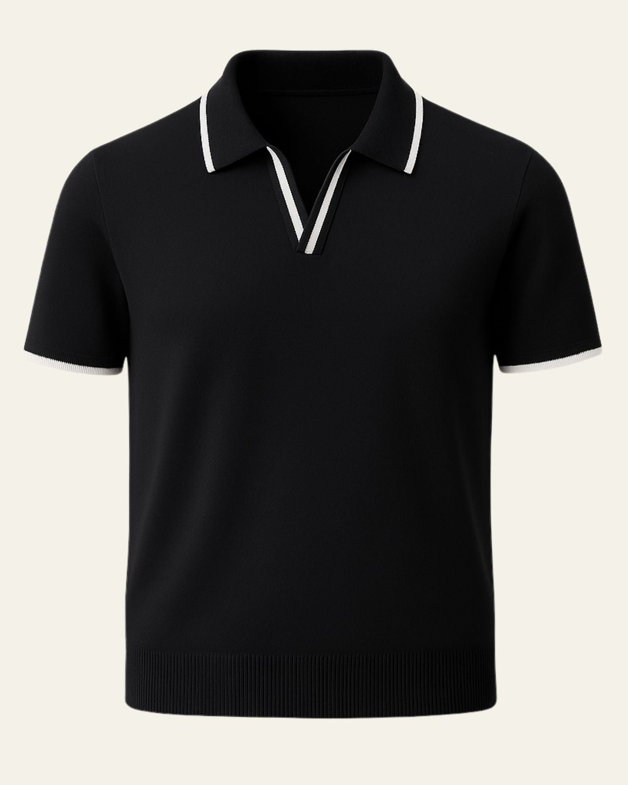 Polo Uomo in Maglia Edge Elegante Raffinatezza Europea