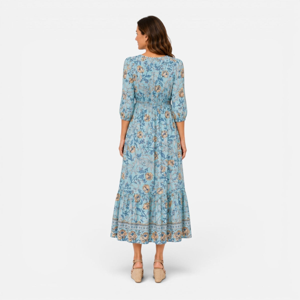 Abito Midi Donna Floreale Leggero