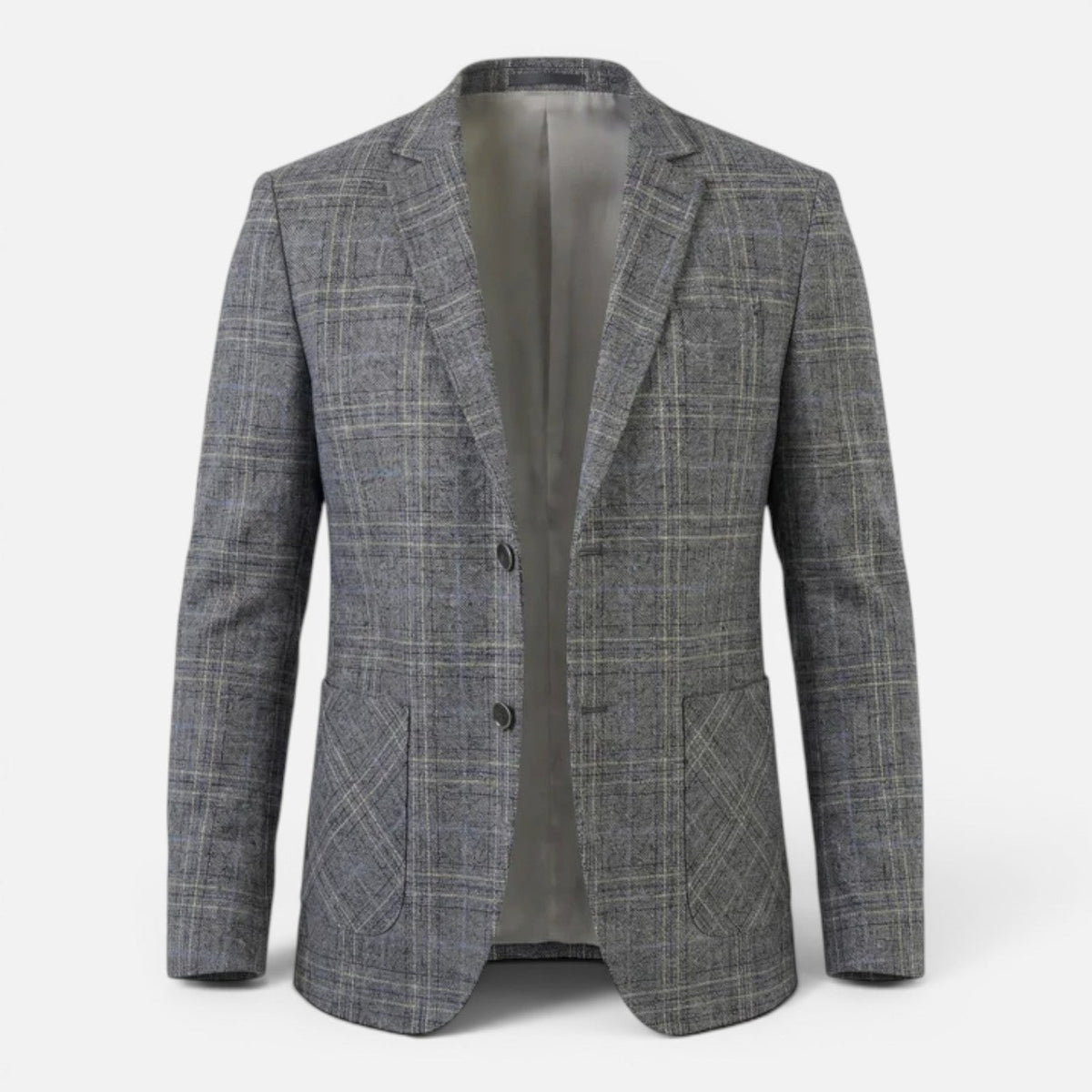 Blazer Uomo a Quadri Slim Fit
