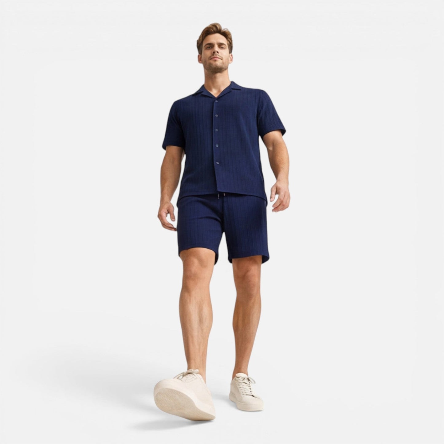 Completo Uomo Camicia e Shorts Traspirante Estivo