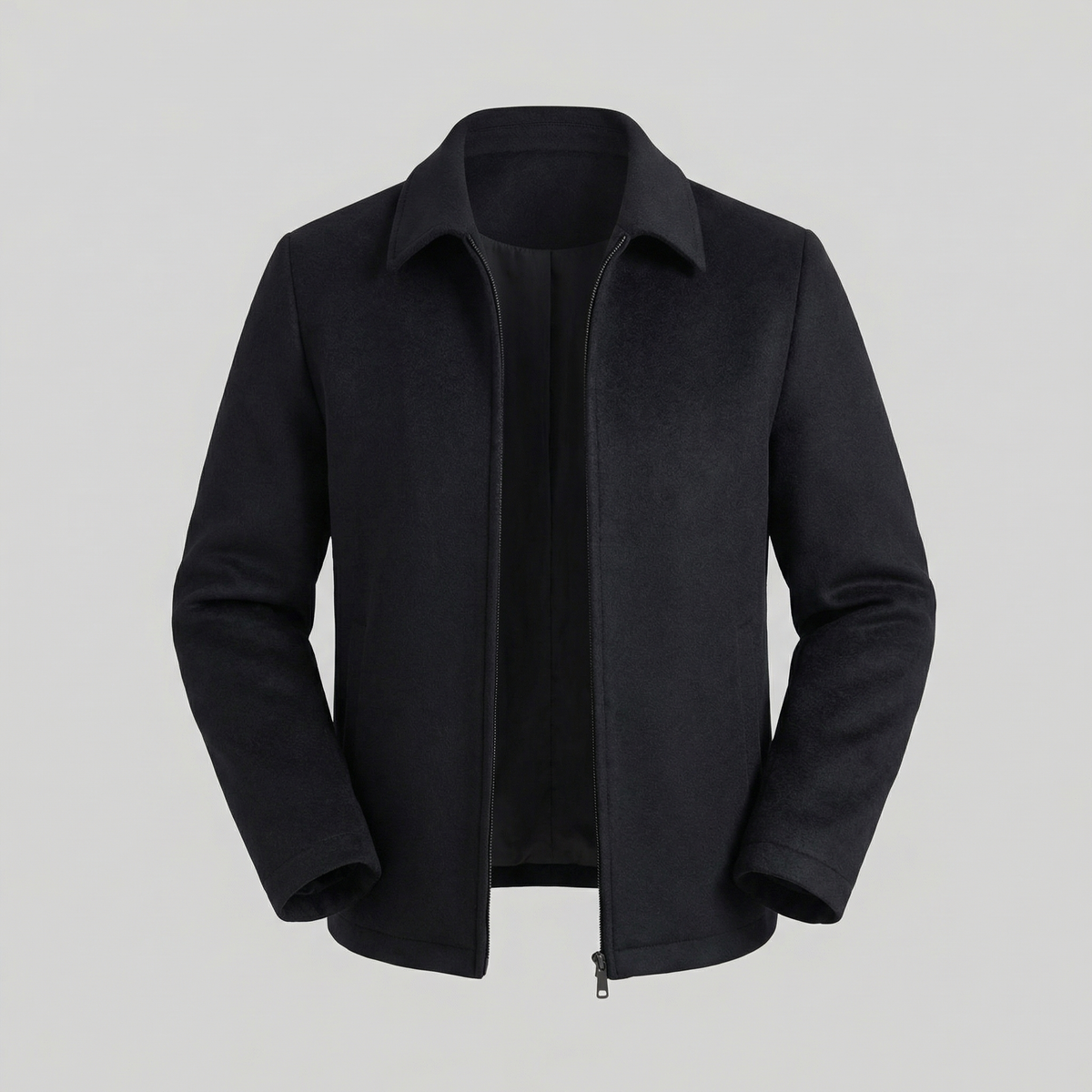 Giacca Uomo in Misto Lana con Zip
