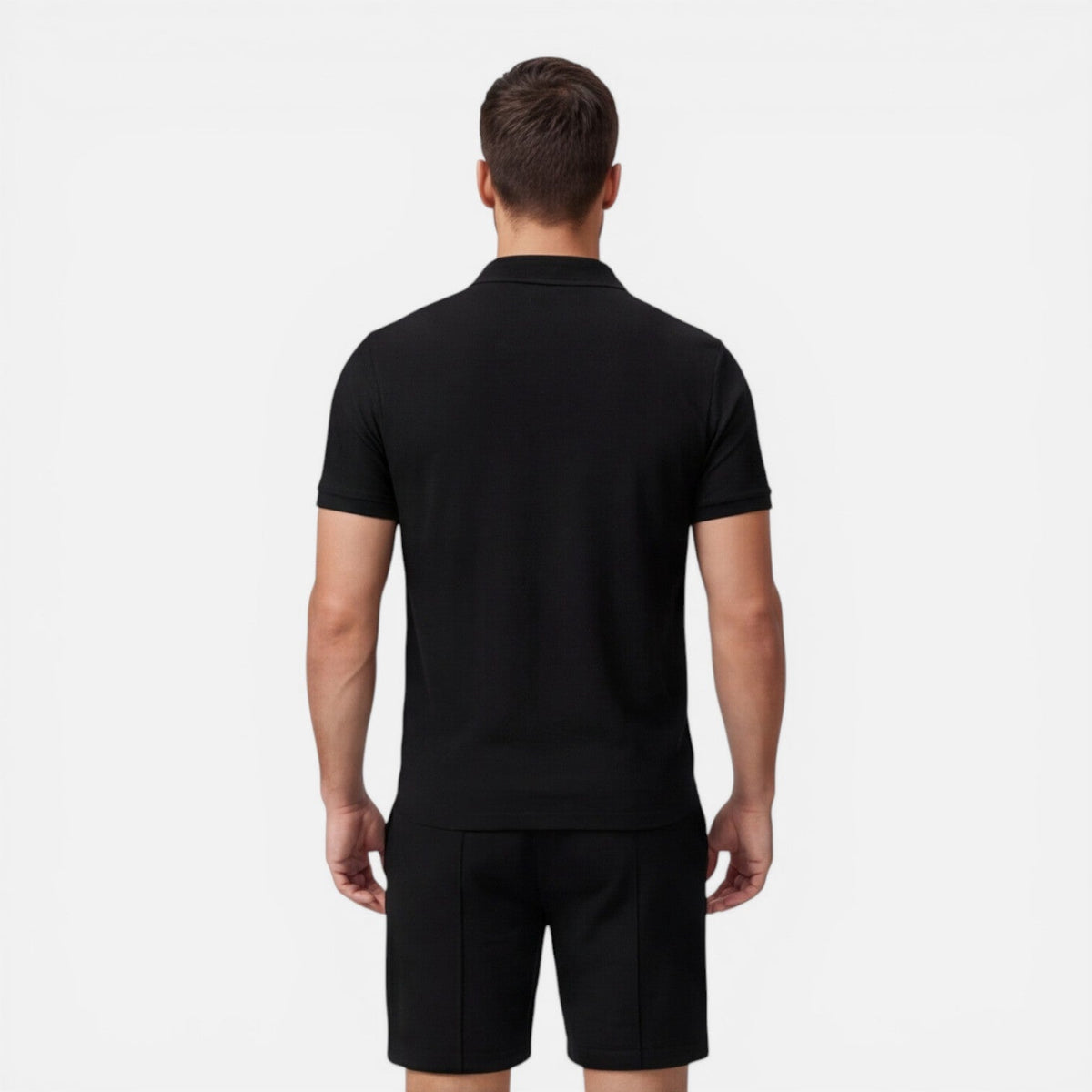 Completo Uomo Polo e Shorts Estivo Slim Fit Cotone