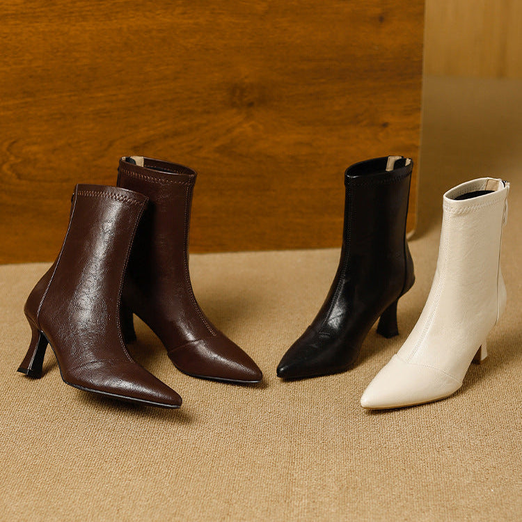 Rachele | Stivali Donna in Pelle Premium con Suola Alta
