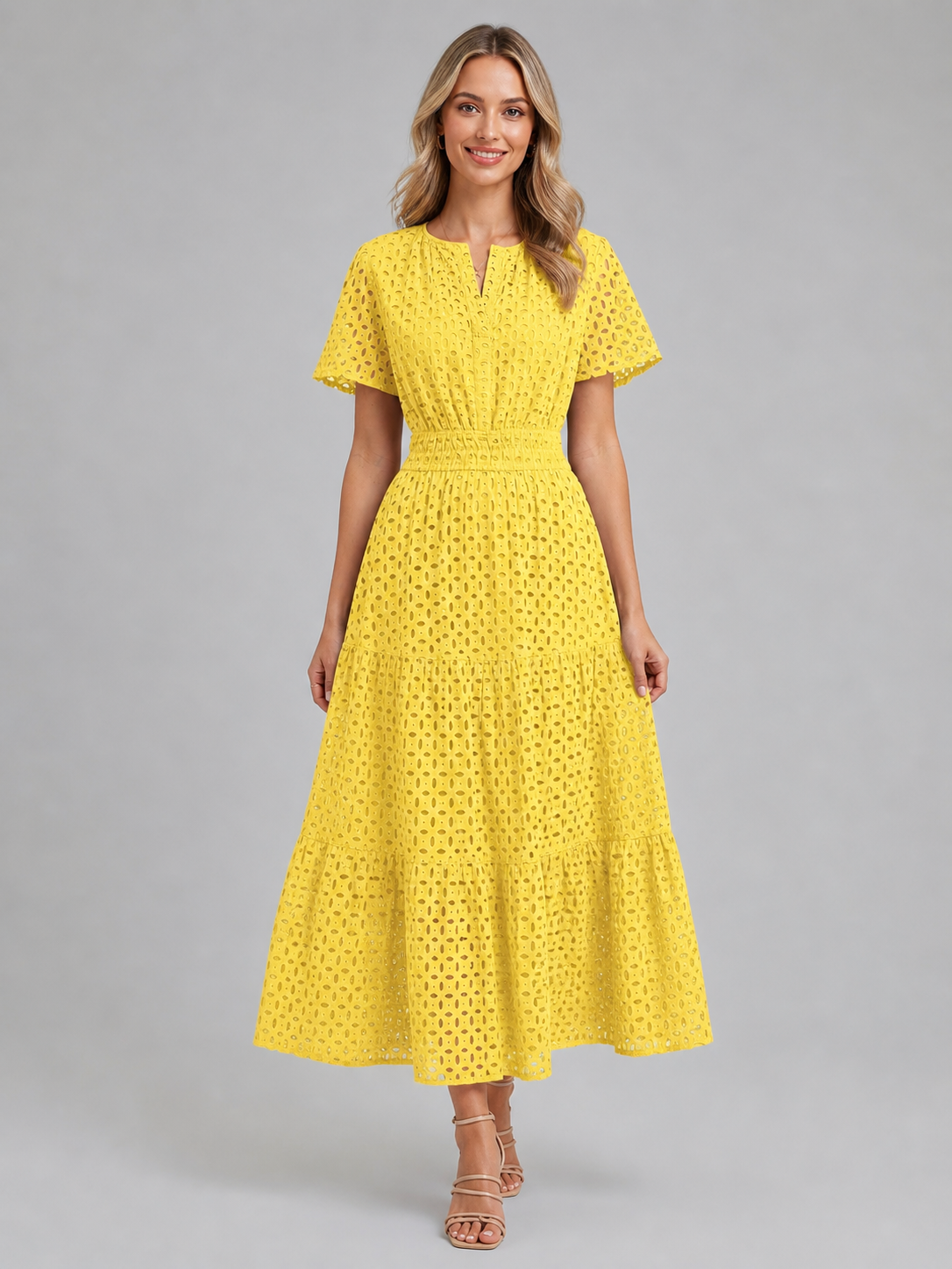 Abito Midi Donna in Sangallo Linea A