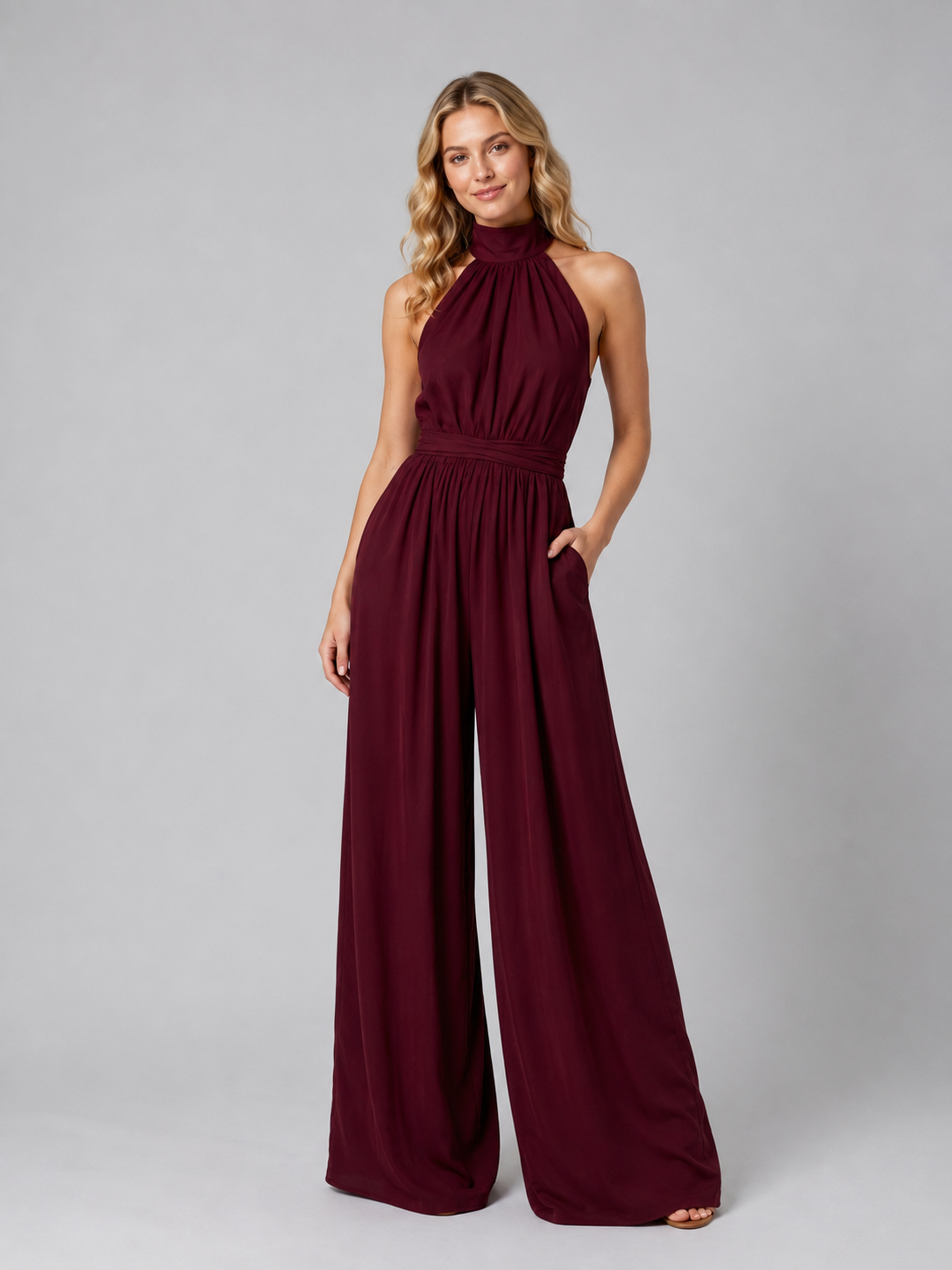 Tuta Donna Elegante con Scollo Halter