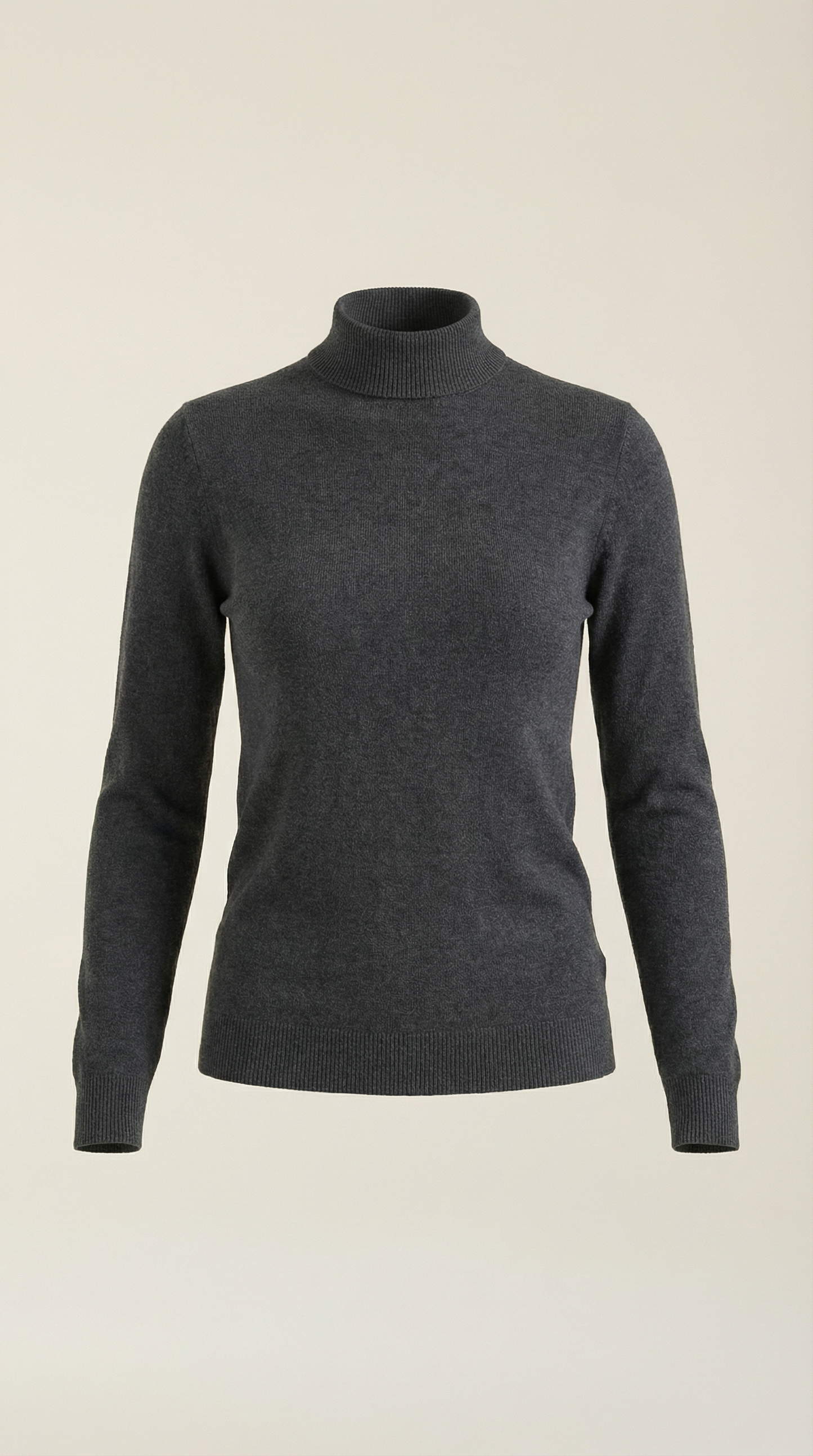 Maglia Donna a Collo Alto in Misto Cotone