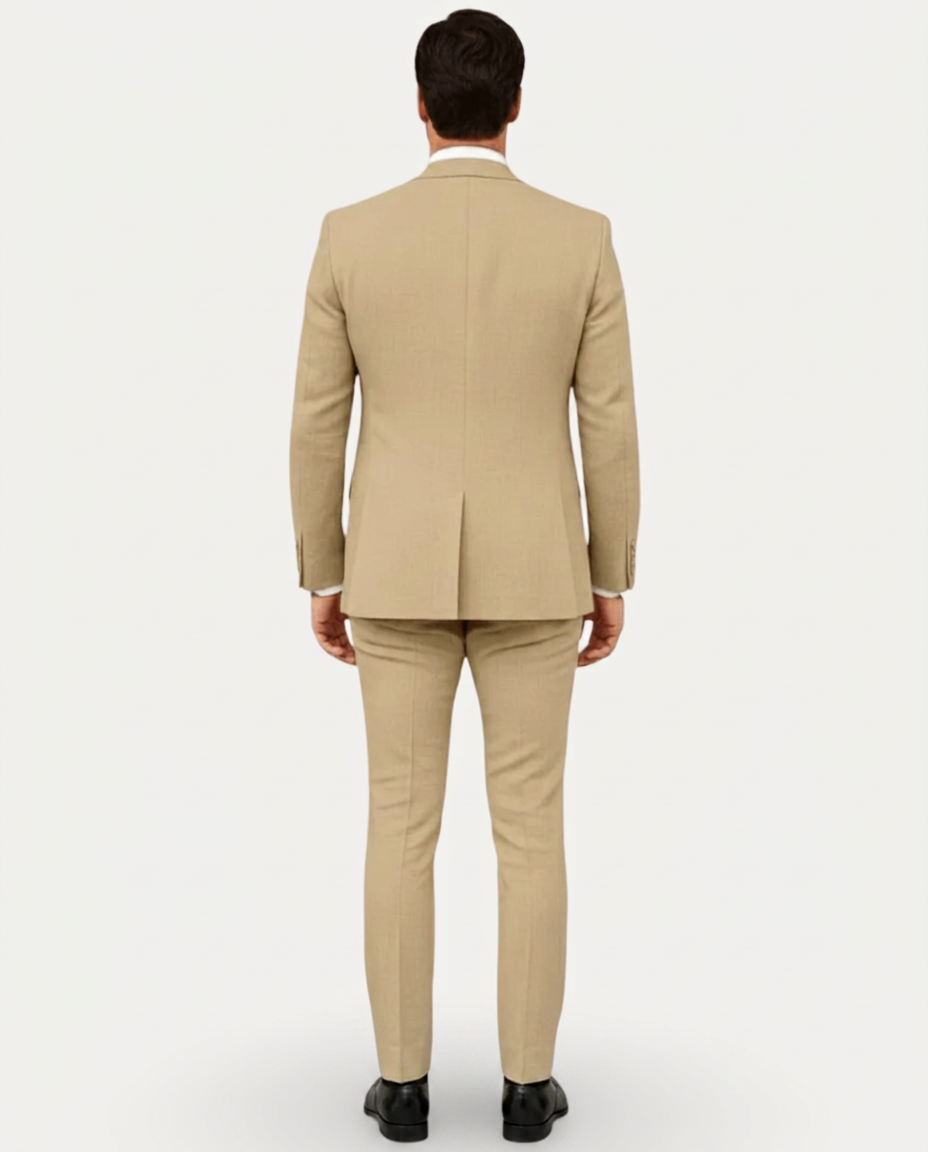 Abito Uomo Slim Fit in Lino Leggero Monopetto Due Bottoni