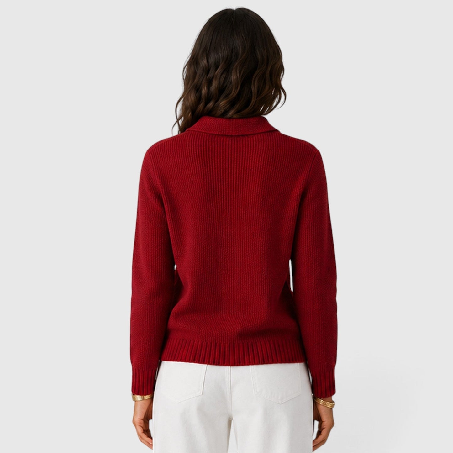 Cardigan Donna con Revers e Bottoni