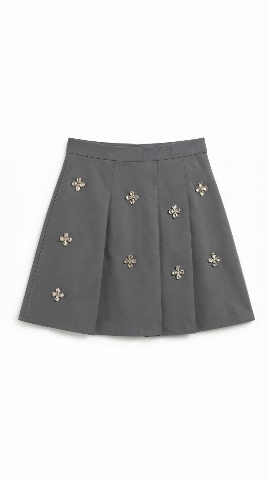 Gonna Donna in Maglia con Margherite