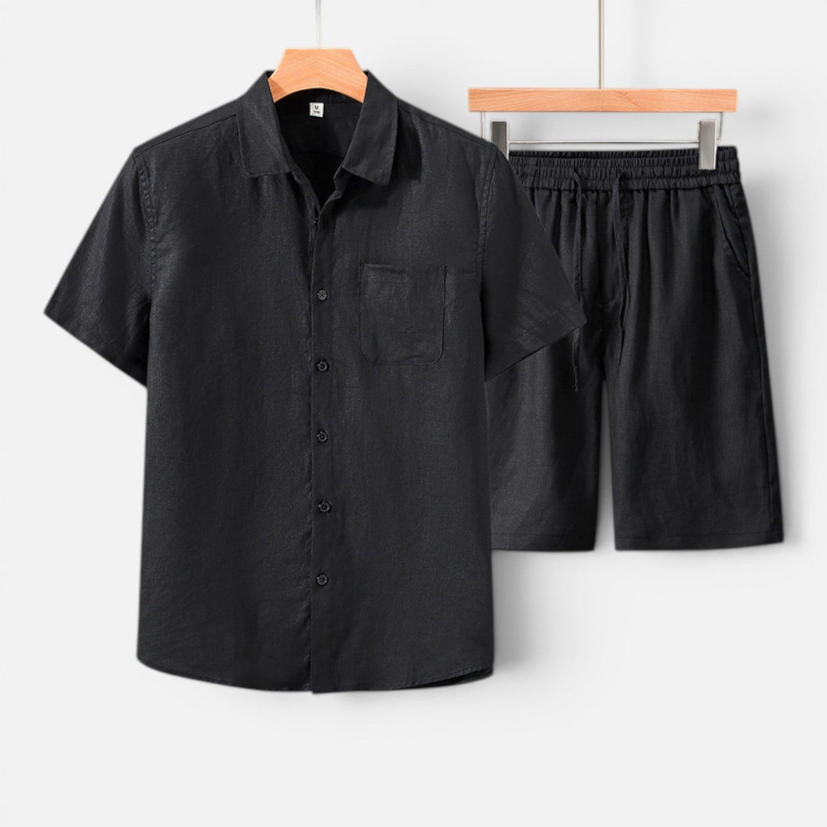 Completo Uomo Estivo Camicia e Shorts Leggero Traspirante