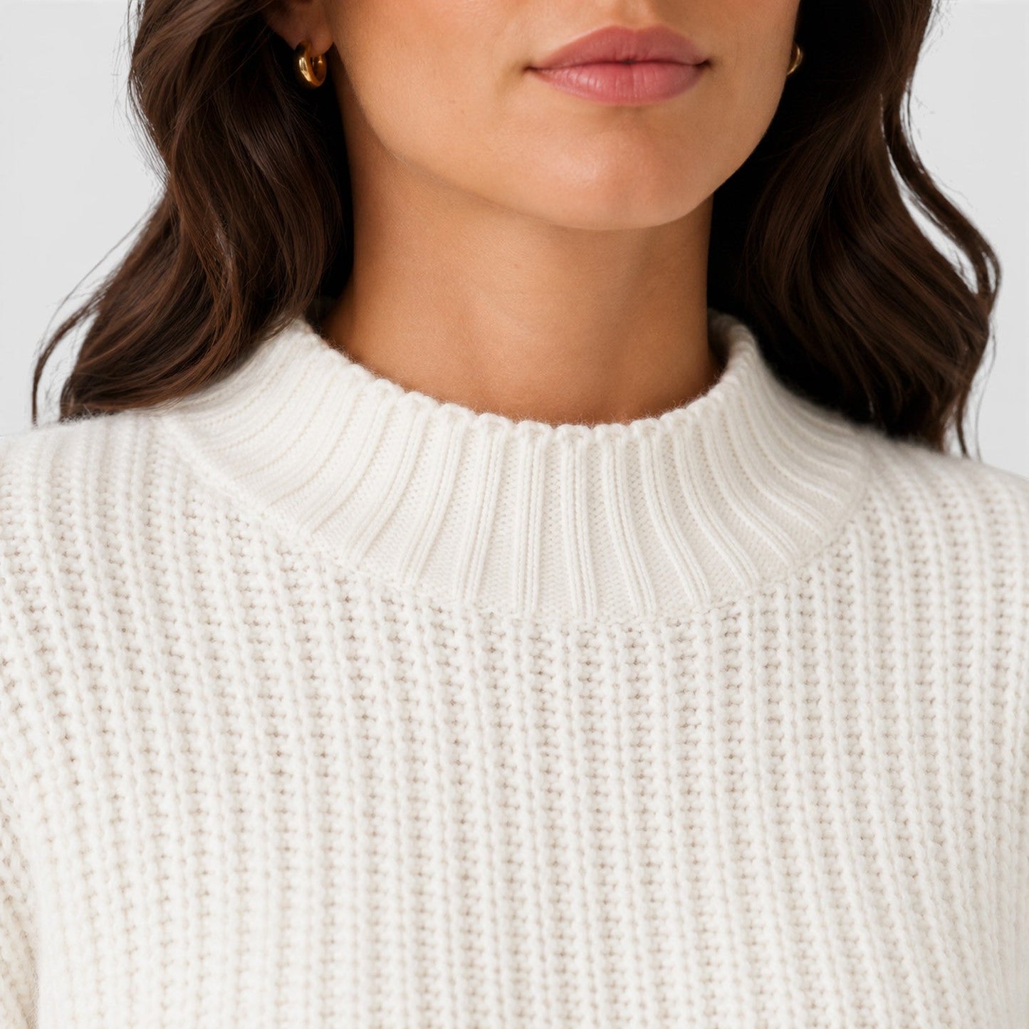 Maglione Crop Donna con Maniche a Campana