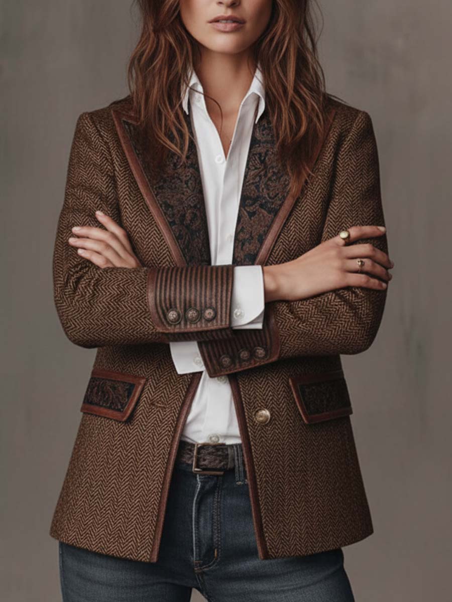 Carlotta | Blazer Donna Spigato a Pannelli