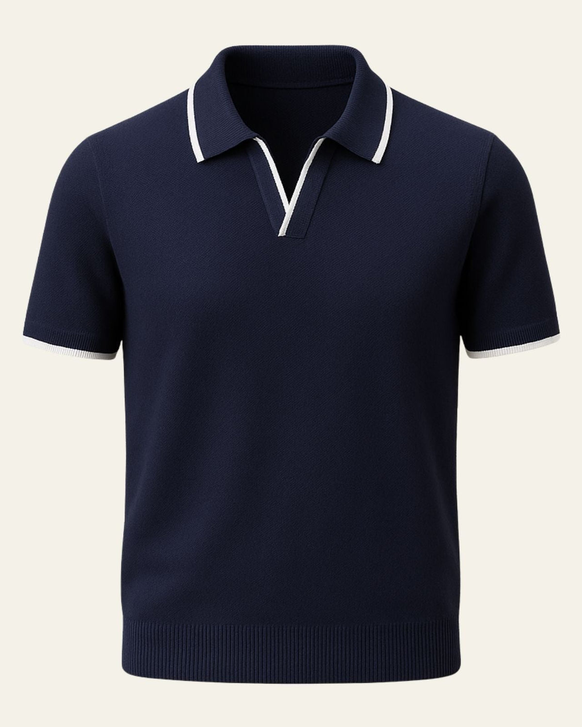 Polo Uomo in Maglia Edge Elegante Raffinatezza Europea
