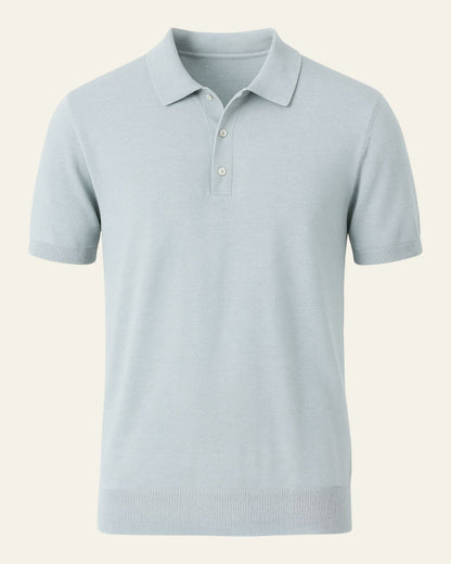 Polo Uomo in Cotone Lavorato a Maglia Sobrio Comfort Immediato