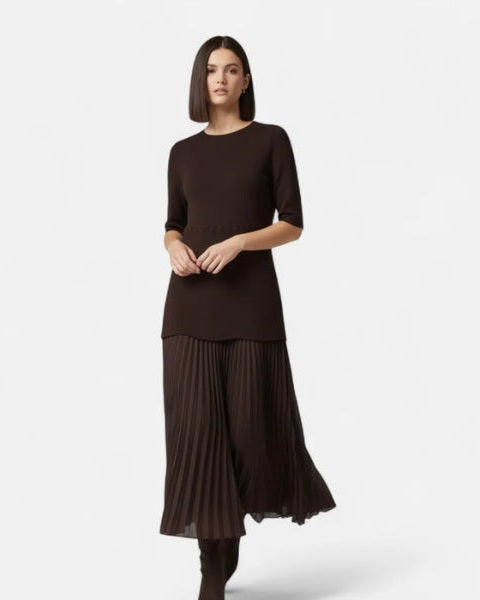 Abito Donna in Maglia Plissettata