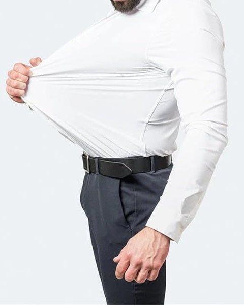 Camicia Uomo Elasticizzata Silhouette Asciutta Libertà