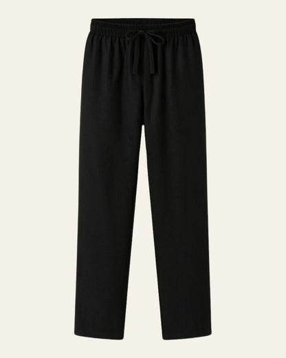 Pantaloni Uomo in Lino Rilassati Linea Fluida Traspiranti