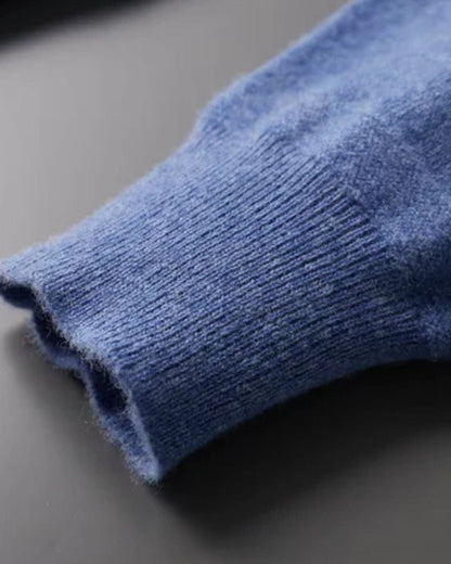 Polo Uomo in Lana Merino con Zip Morbida Eleganza Discreta