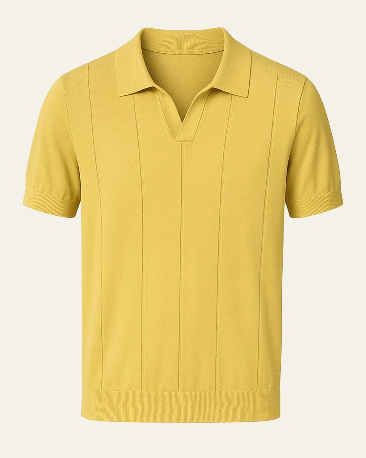 Polo Uomo in Cotone a Coste Casual Morbida Raffinata