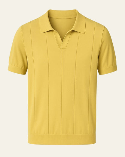 Polo Uomo in Cotone a Coste Casual Morbida Raffinata