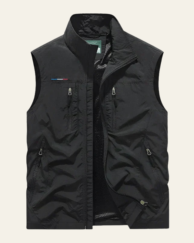 Gilet Uomo Slim in Tessuto Tecnico