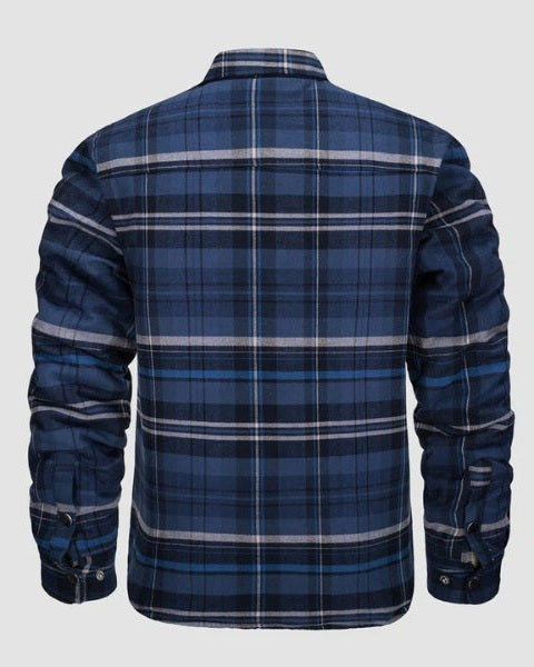Overshirt Uomo in Flanella Trapuntata