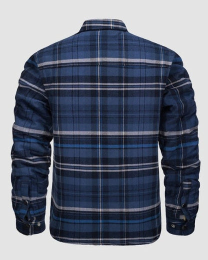 Overshirt Uomo in Flanella Trapuntata