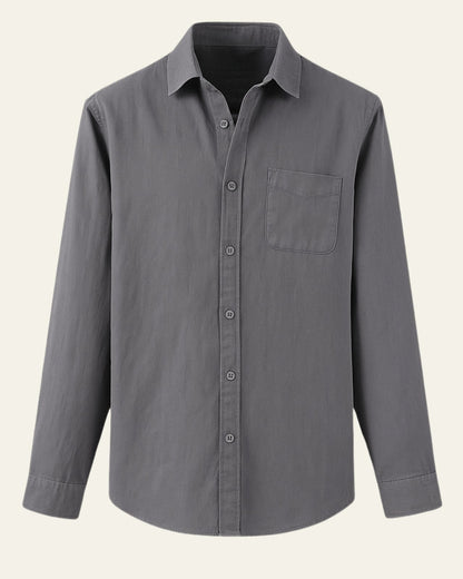 Camicia Uomo in Lino Oversize Misto Leggera Estiva