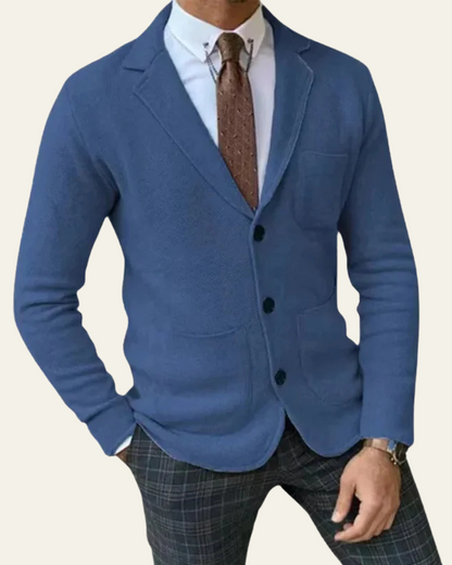 Blazer Uomo in Maglia Premium Slim Fit