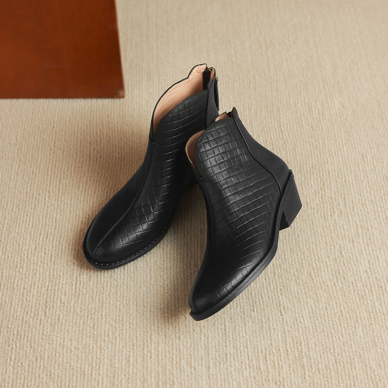 Teresa | Stivali Donna in Pelle Autentica con Plateau Discreto