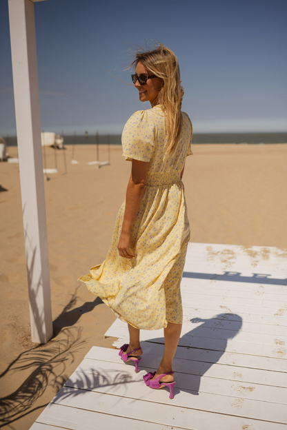 Abito Midi Donna con Spacco Frontale