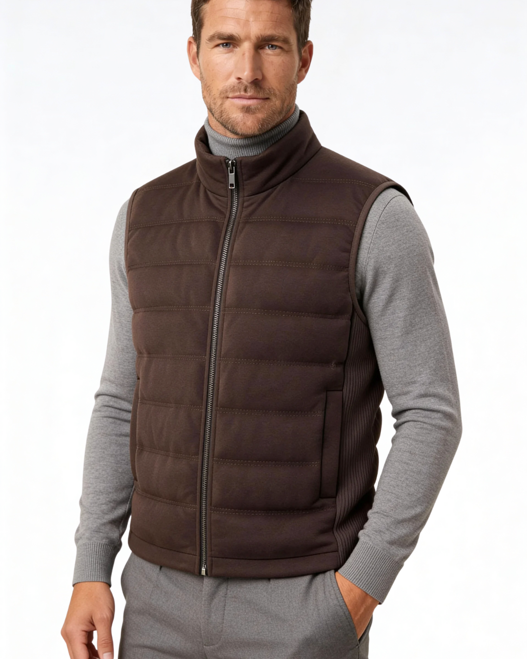 Gilet Uomo in Piuma d'Oca Leggero