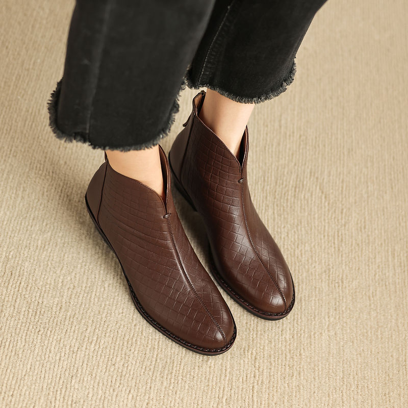 Teresa | Stivali Donna in Pelle Autentica con Plateau Discreto