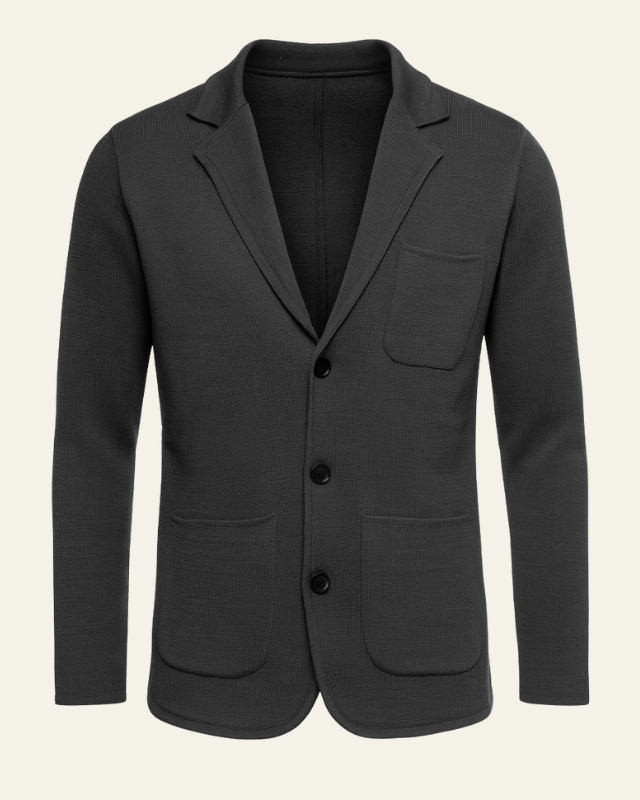 Blazer Uomo in Maglia Premium Slim Fit