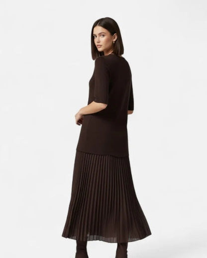 Abito Donna in Maglia Plissettata