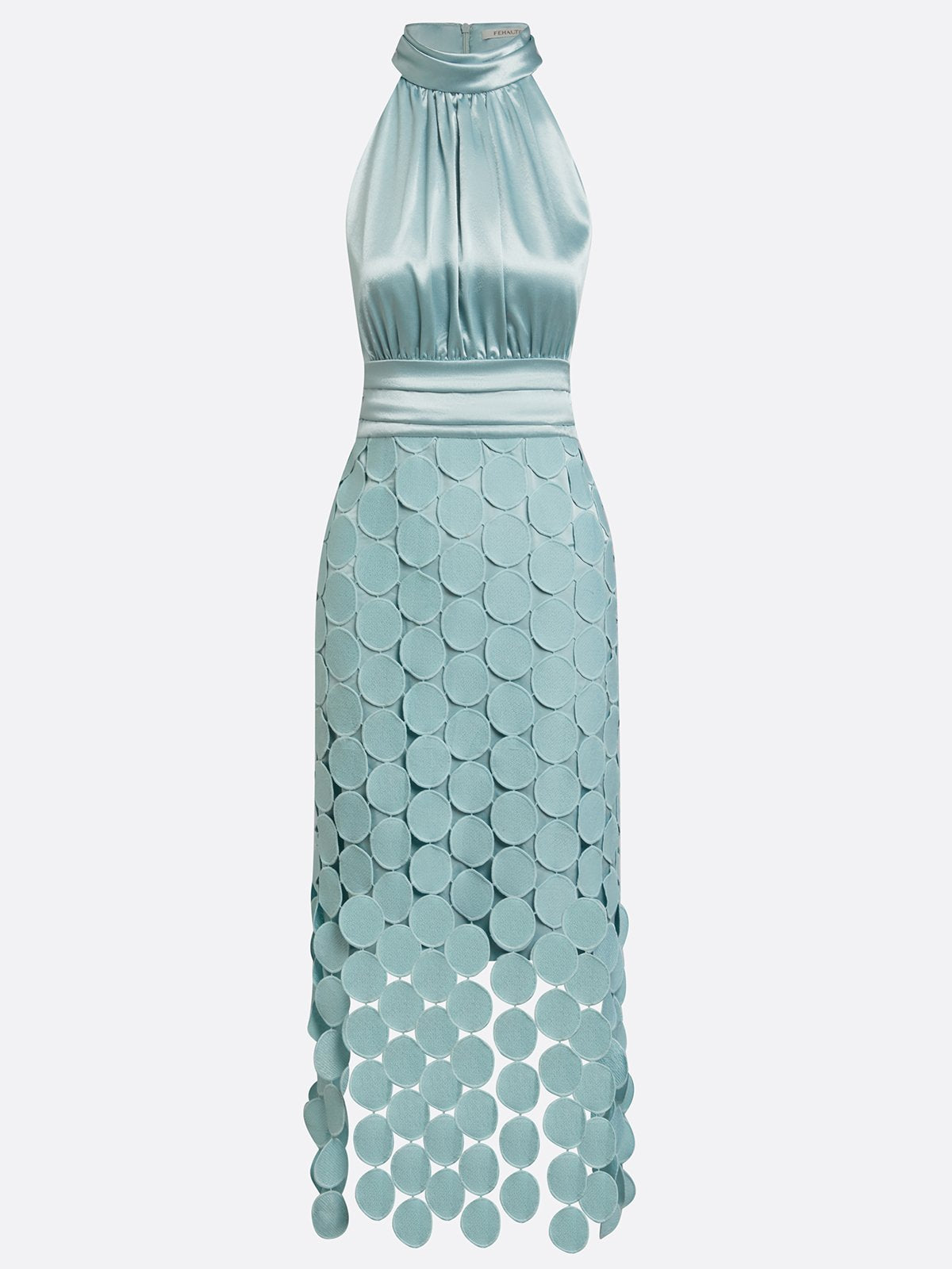 Sabina | Abito Midi Donna da Cerimonia con Scollo Halter
