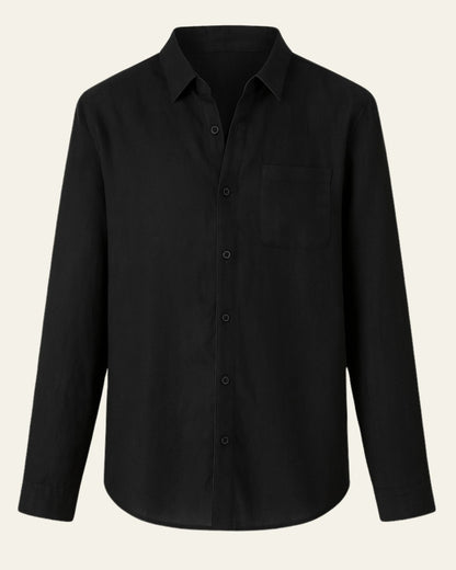 Camicia Uomo in Lino Oversize Misto Leggera Estiva