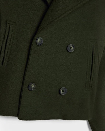 Cappotto Corto Donna Doppiopetto in Lana