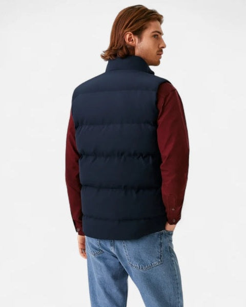 Gilet Uomo Trapuntato con Fodera in Pile