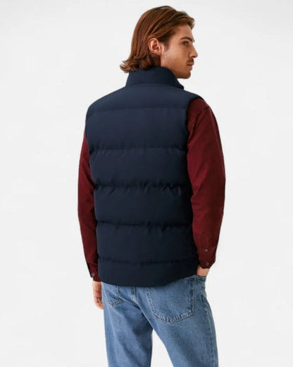Gilet Uomo Trapuntato con Fodera in Pile