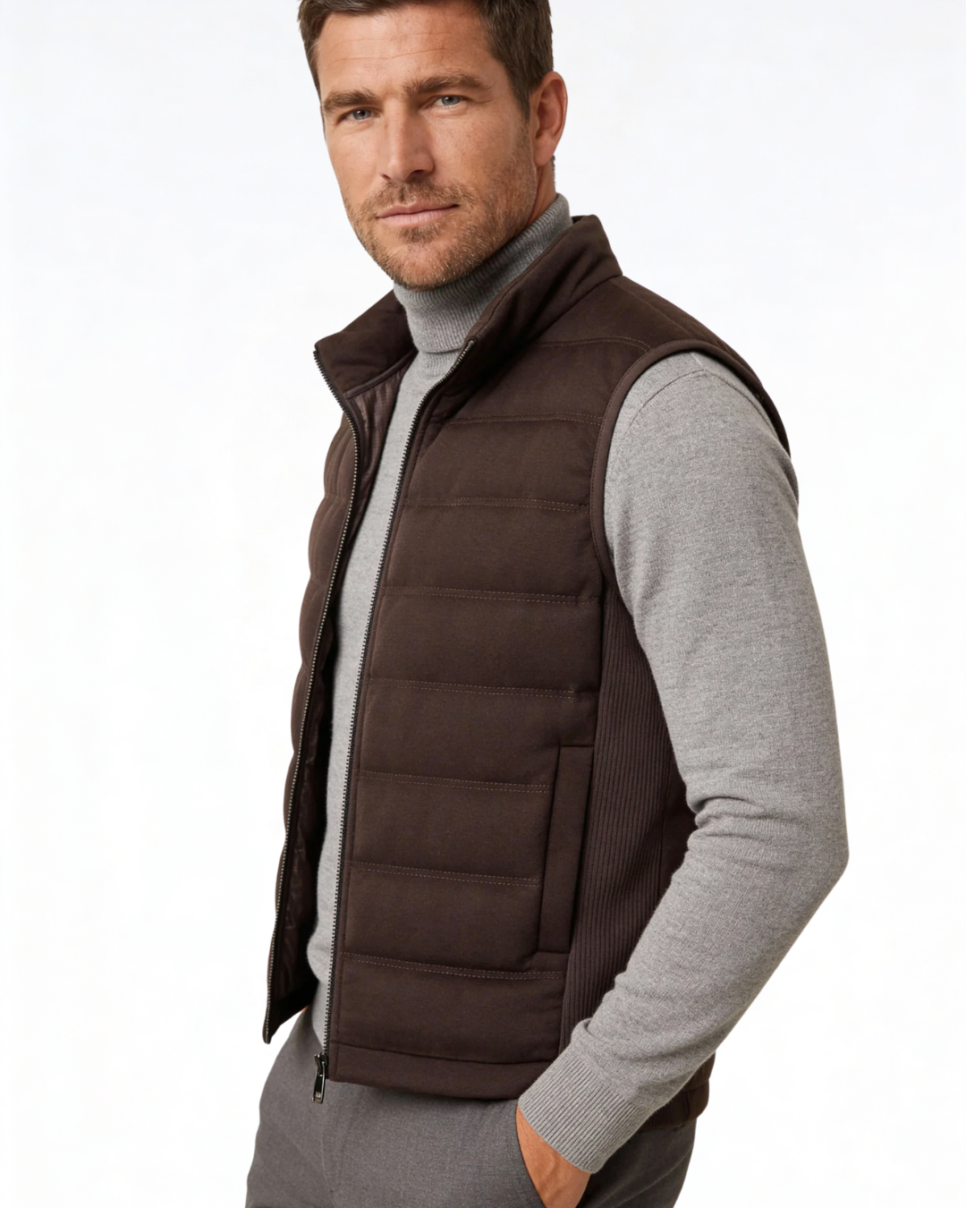 Gilet Uomo in Piuma d'Oca Leggero